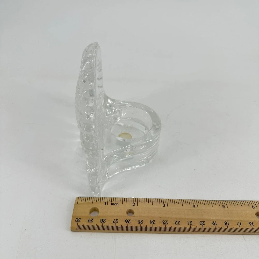 PartyLite Clear Glass Sunflower Votive Tealight Candle Holder P0271 Floral Decor